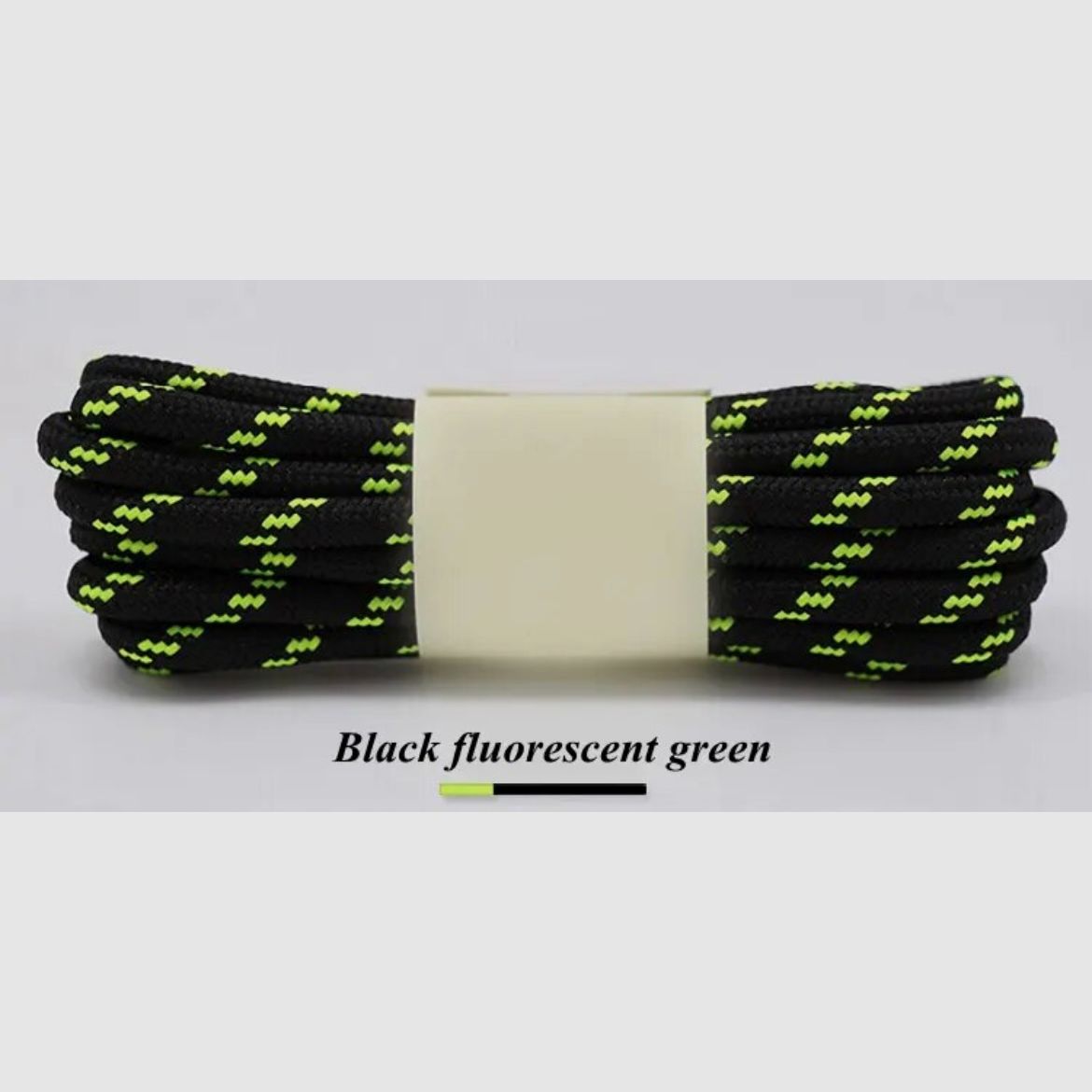 Lacets 160 cm – Rouge marron jaune / noir vert fluorescent / café jaune, image 3 sur 4