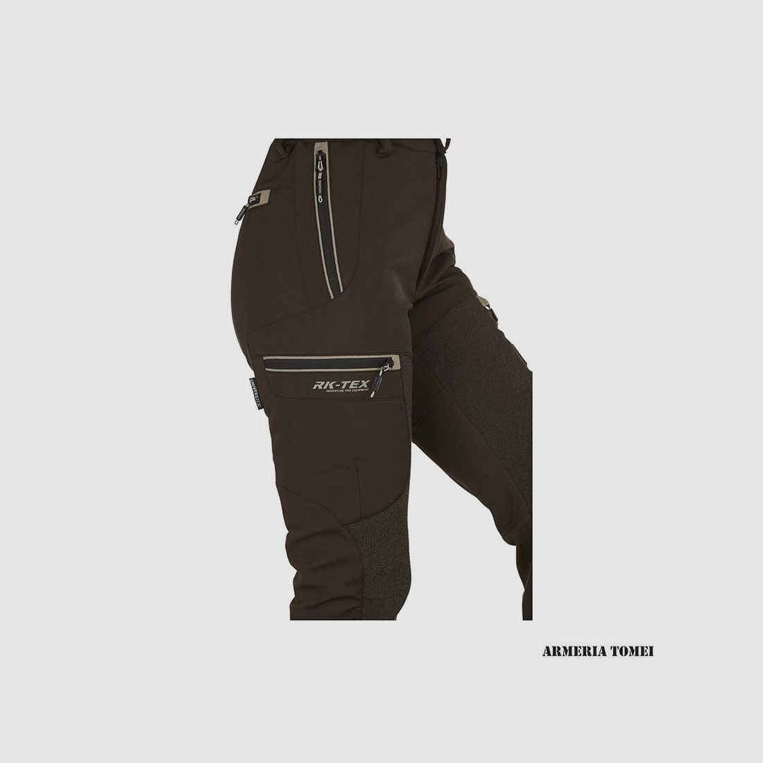 UNIVERS – WOMEN – SOFTSHELL HUNTING PANTS U-TEX green/beige, image 5 of 6