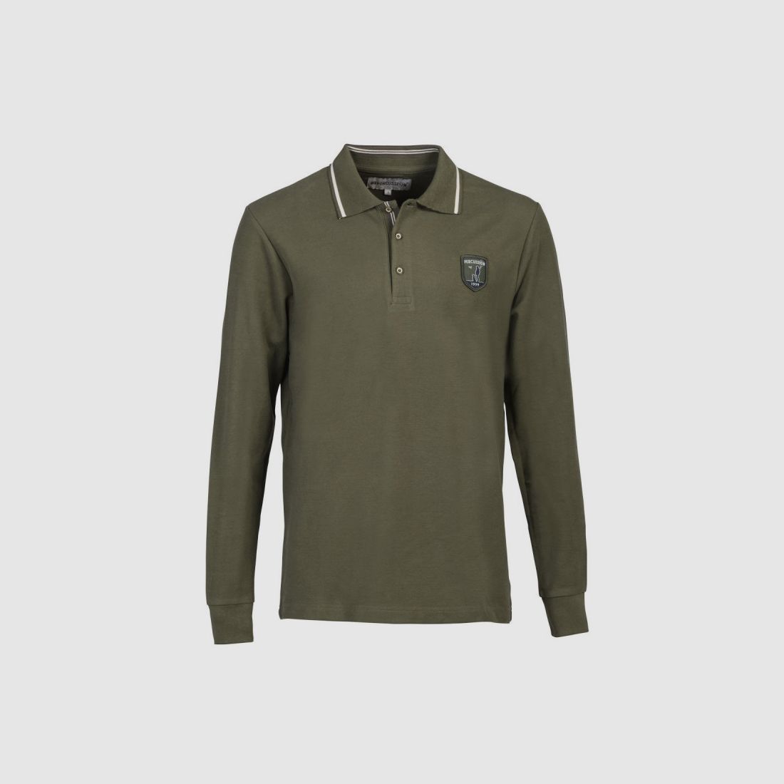 Polo Percussion long sleeves khaki embroidered logo, image 1 of 2