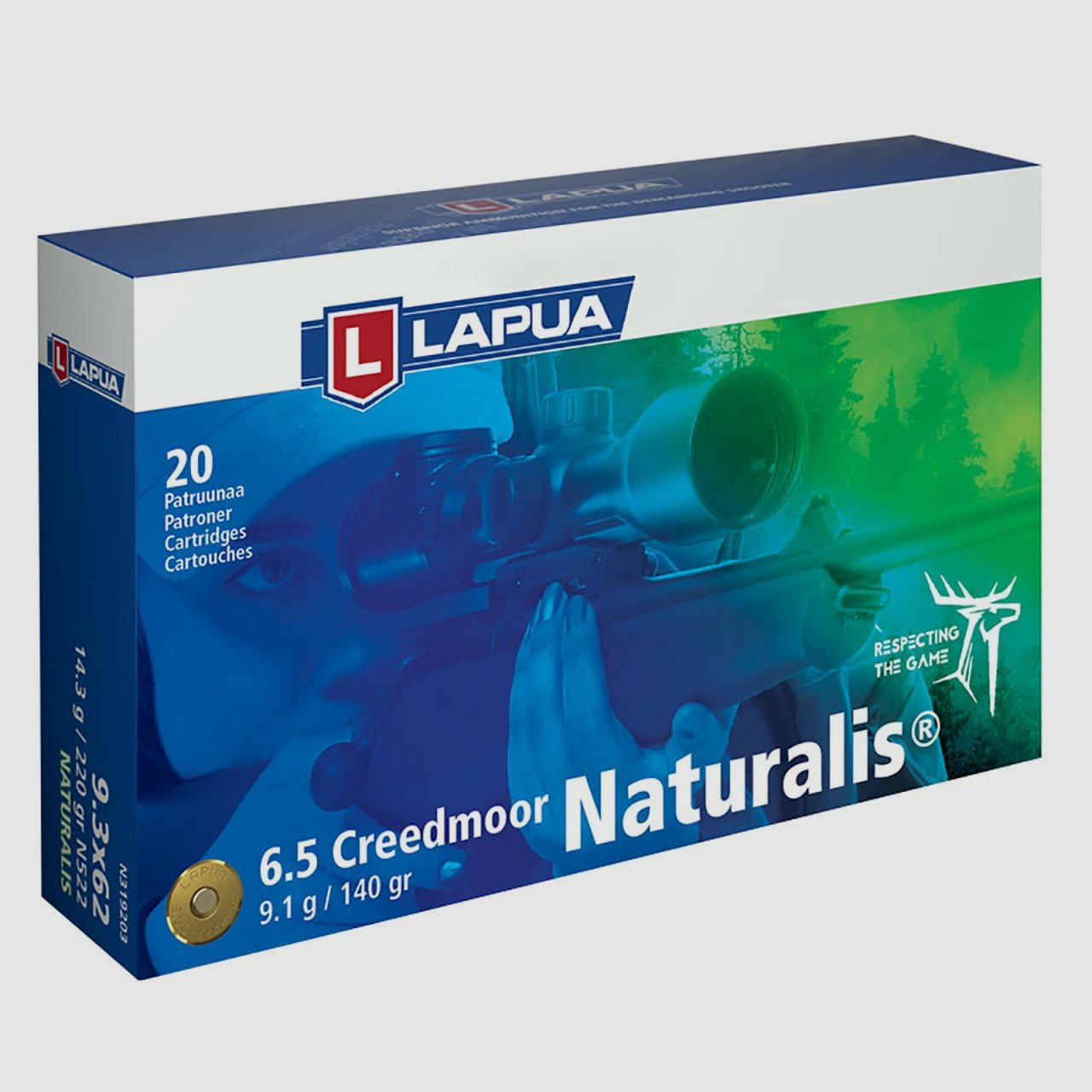 Lapua 6,5 Creedmoor Naturalis 140 grs. 20 Stk.