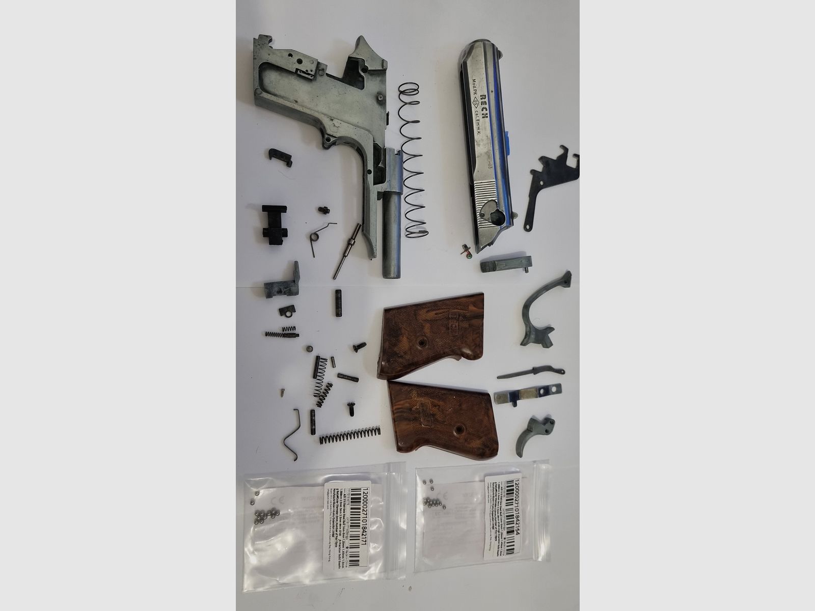 RECK Mod PK kal. 8mm K Siglé GS (schiet ook hagelmunitie) te renoveren en opnieuw te monteren ZONDER MAGAZIJN