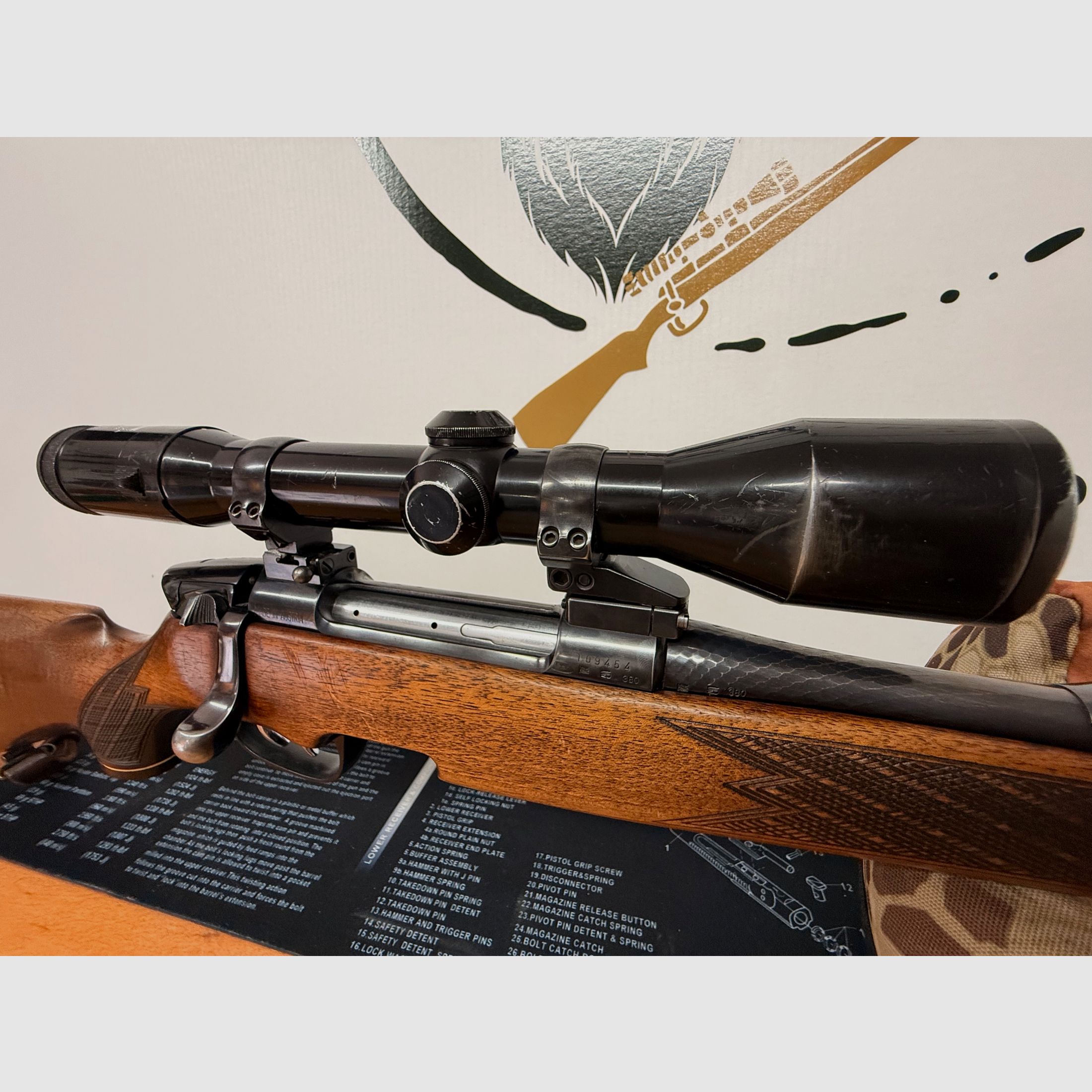 Steyr-Mannlicher Mod. M in caliber .30-06 Spring. incl. Zeiss Diavari-ZA 1.5–6x42 T*