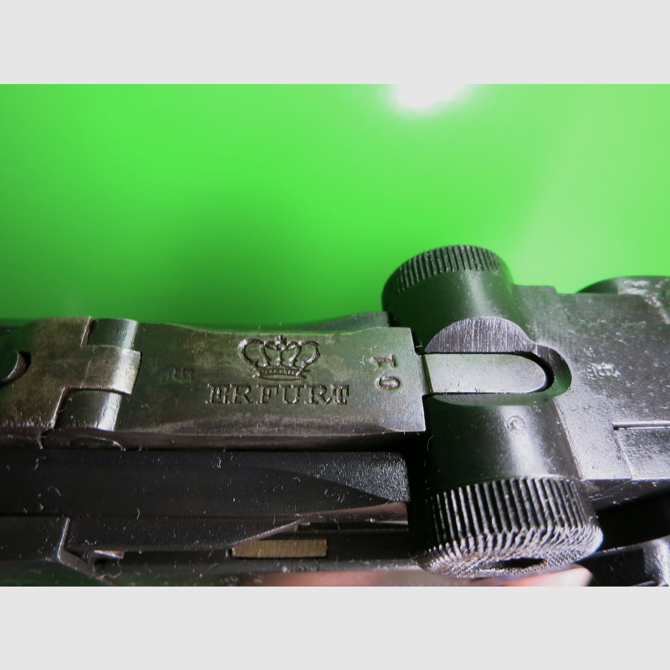 Parabellum-Pistole, Luger Pistole 08, Kaliber 9 mm Parabellum, Erfurt 1916      #94