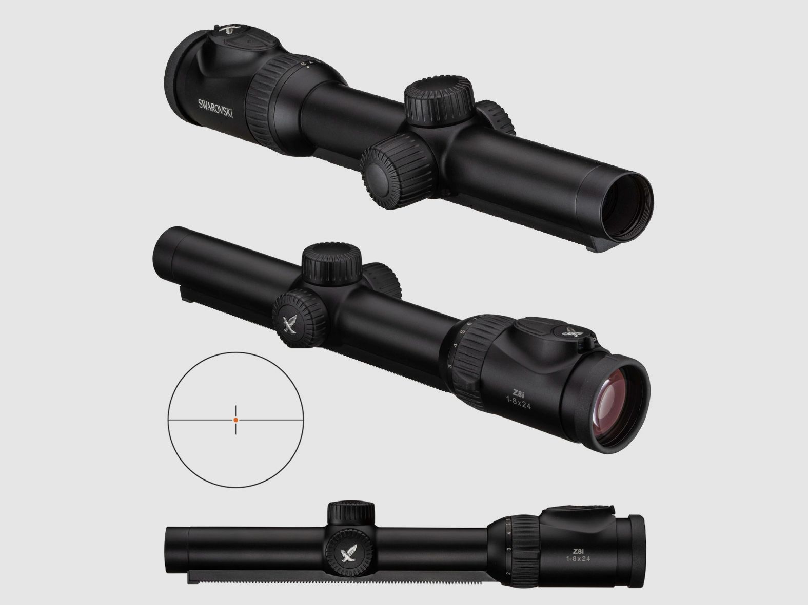 DJ Zielfernrohr Swarovski Z8i 1-8x24 Absehen LD-I mit Schiene EINZELSTÜCK ZUM SONDERPREIS