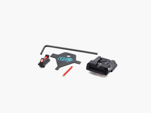 LPA SPS13WA6F Carry Sight Set for Walther PPQ Q5 Match with Fiber Optic Front