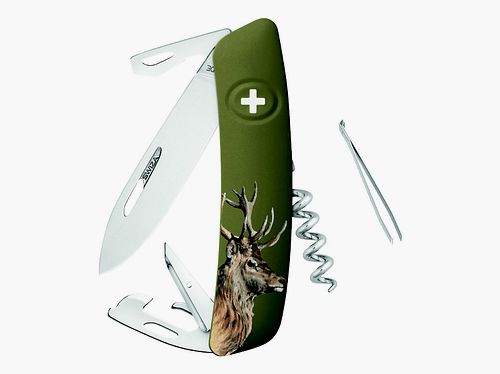 Swiza Klappmesser D05 Hirsch Klingenlänge: 7,5cm - Stahl 440 Klingensperre