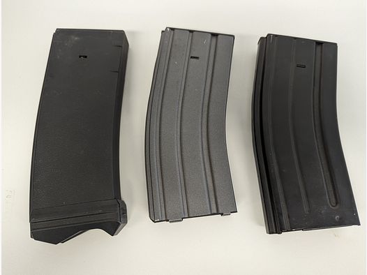 3x Airsoft Softair M4 AR15 Metall Magazin High Cap 