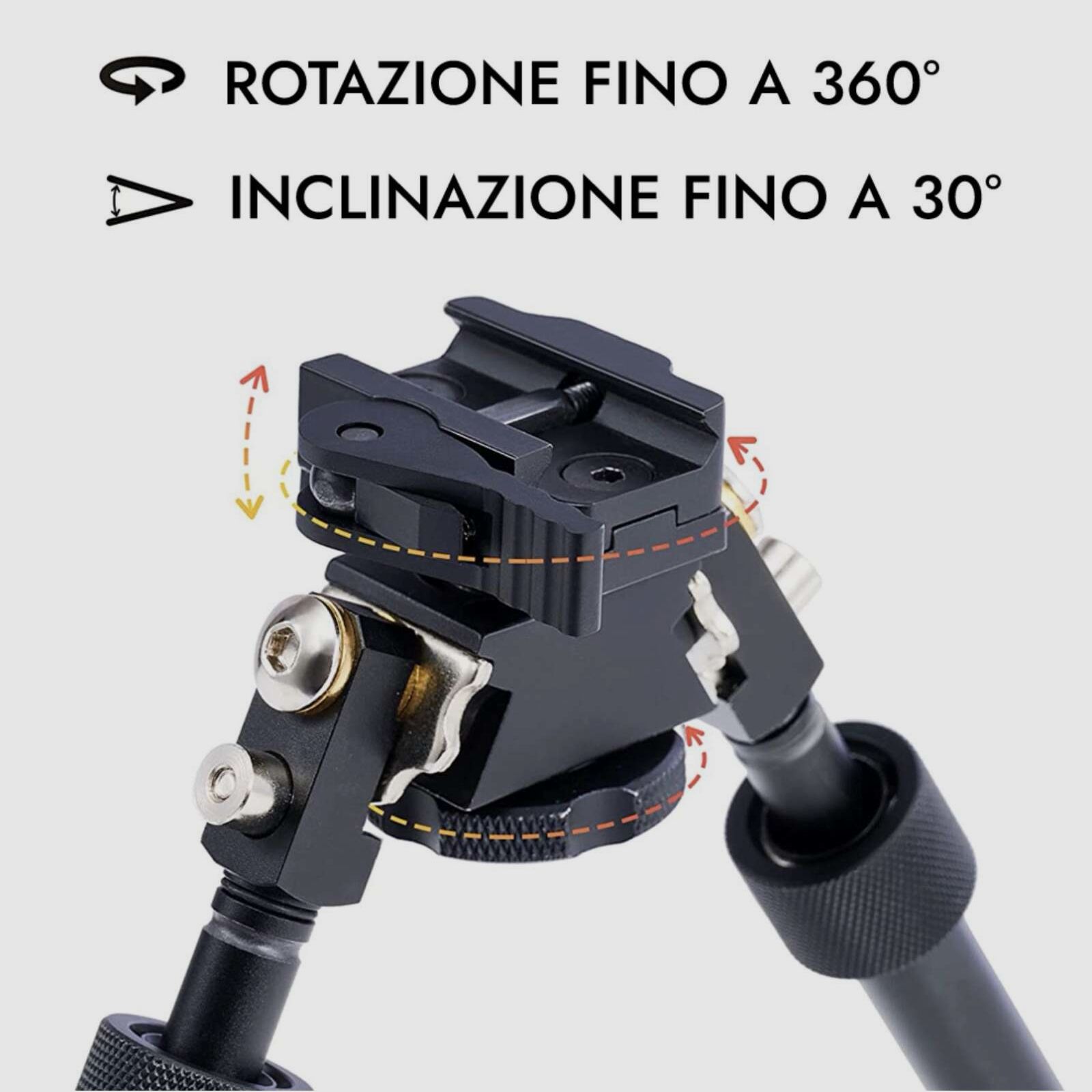 BIPIEDE KALMIZAR REGOLABILE PER CARABINE BULLPUP, immagine 3 di 4