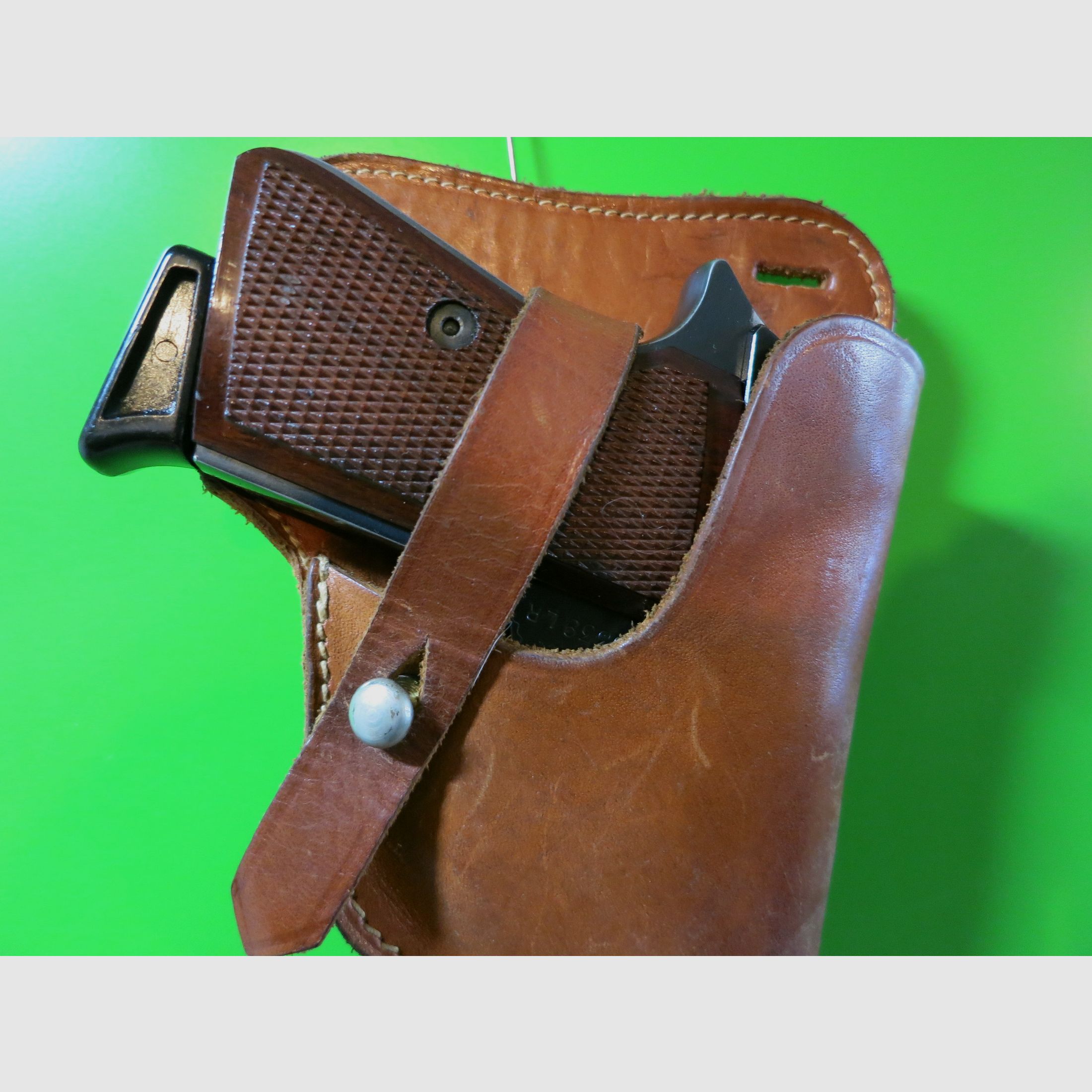 Belt holster DBGM holster, G.D.H, for pocket pistols like Walther PP-