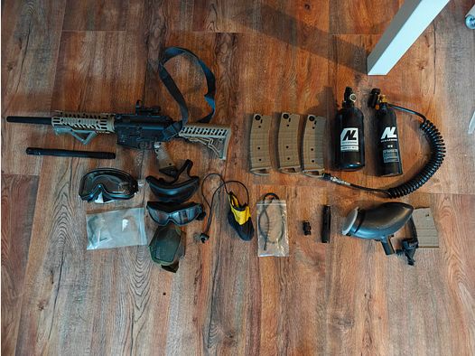 Tippmann TMC inklusive Zubehör und Tuning Lauf 