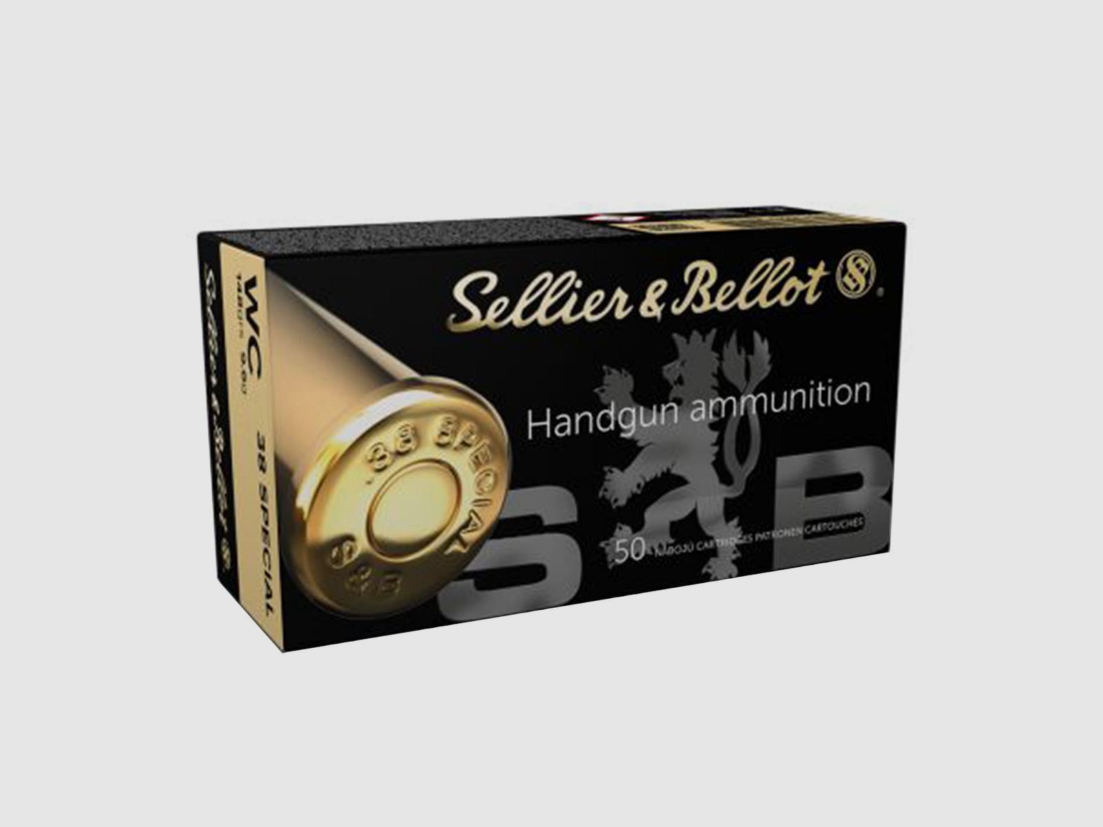 Munición .38 Special Sellier & Bellot 9,6G 148gr WC - Wad Cut