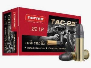 Norma TAC-22 .22LR LRN 40gr