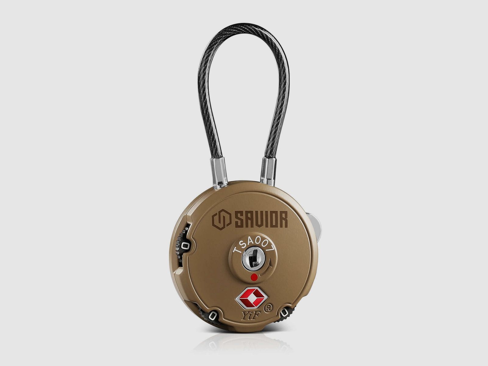 Savior Equipment Cable Lock TSA Kabelschloss - Dark FDE