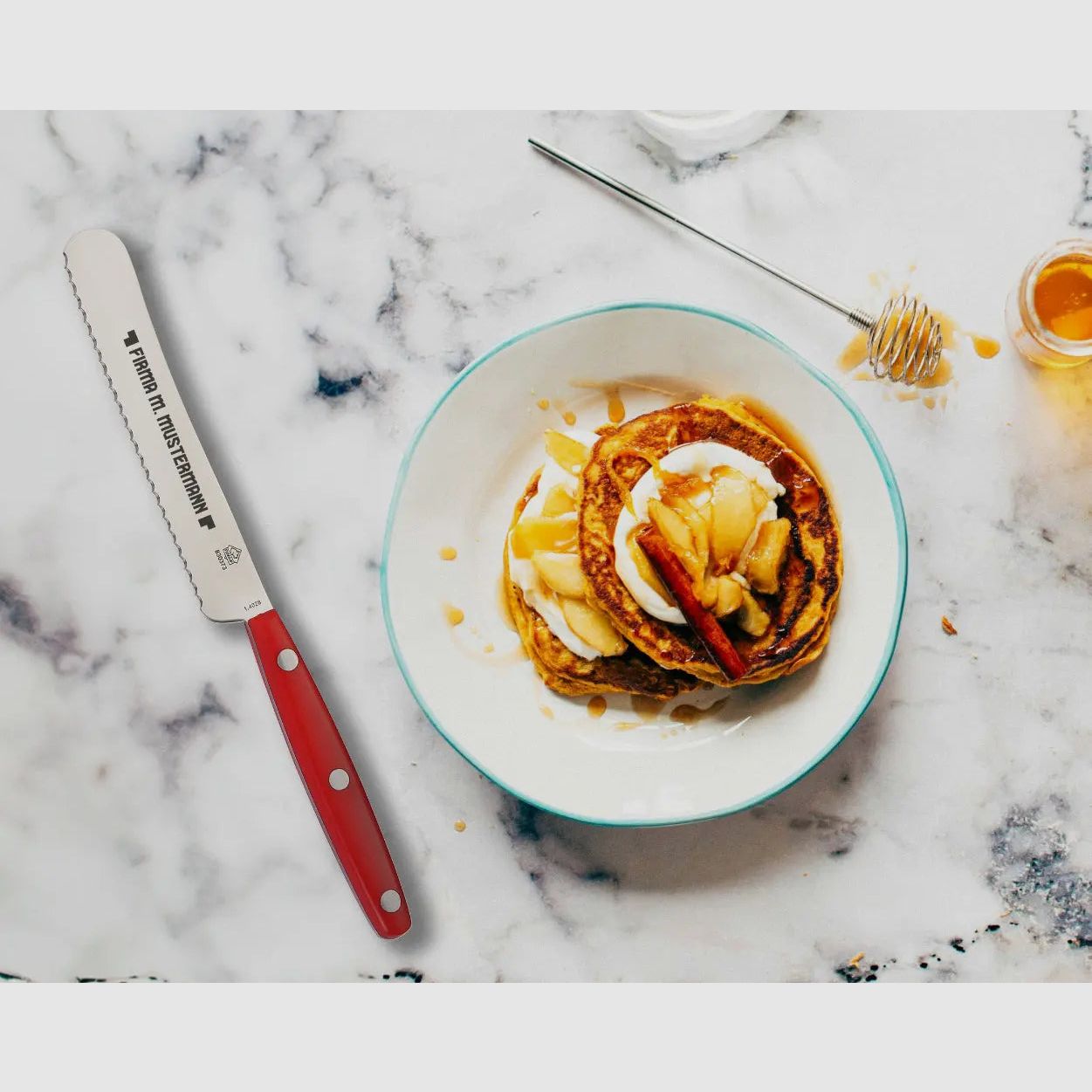 PUMA IP Buckelsmesser / Brötchenmesser rot