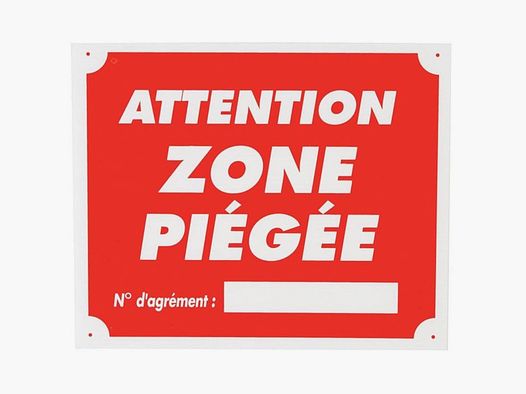 Januel Warning Sign Trapped Area Akylux - 25 x 30 cm