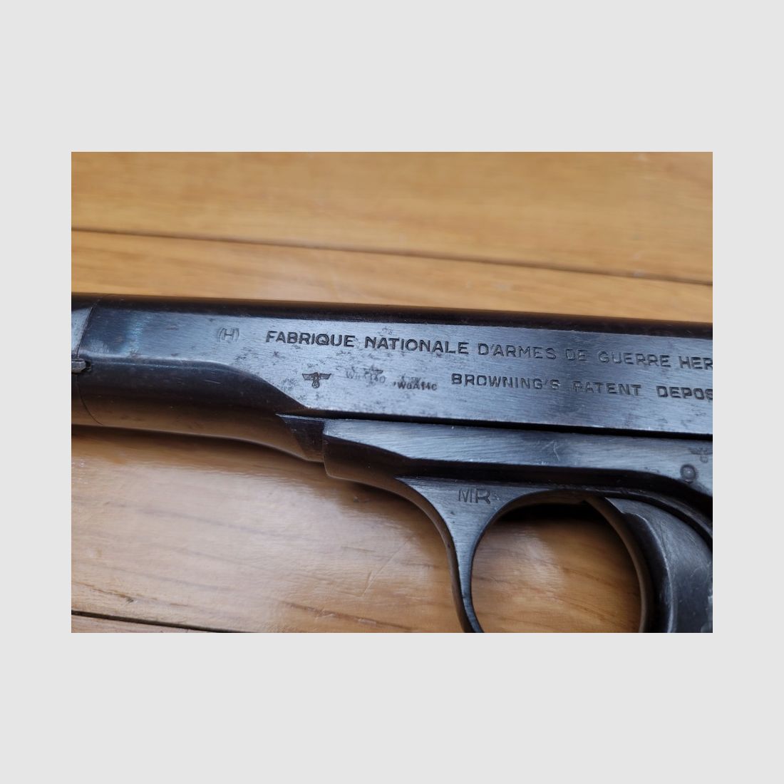 Bel Pistola Browning mod. 10/22 – 7,65mm browning – Fabbricazione Herstal sequestrata dall'esercito tedesco – Circa 1942 / 44 – Ottimo funzionamento – TBE+, immagine 7 di 12