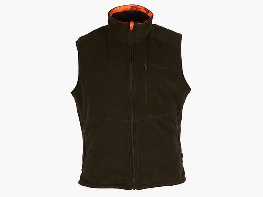Pinewood Småland Reversible Vest Strata Blaze/H.Green