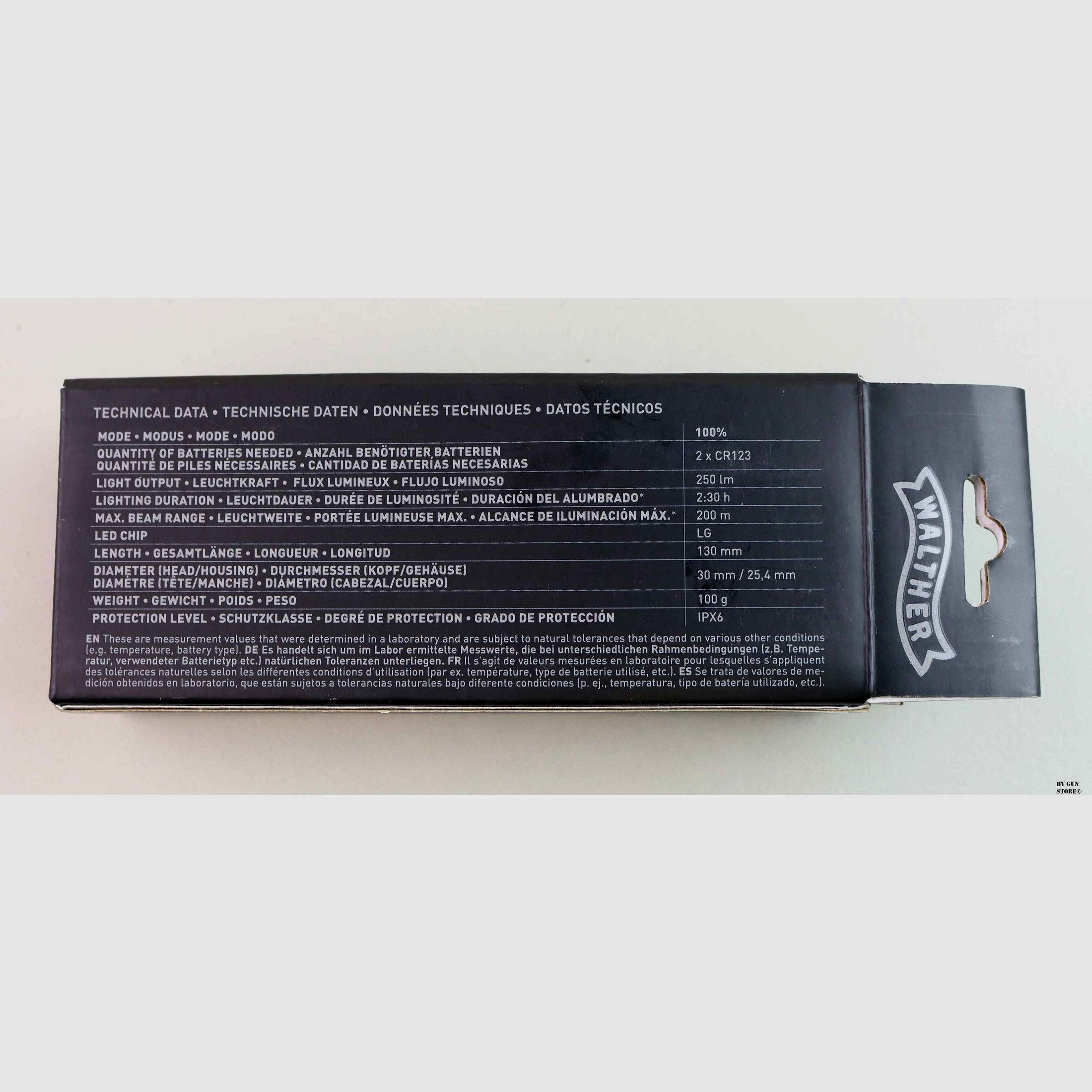 Taschenlampe Walther Umarex mod. Tactical 250, Bild 5 von 5