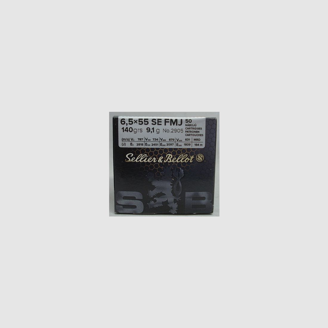 6,5x55 FMJ / VM Boat Tail - 9,07g/140gr (a50)