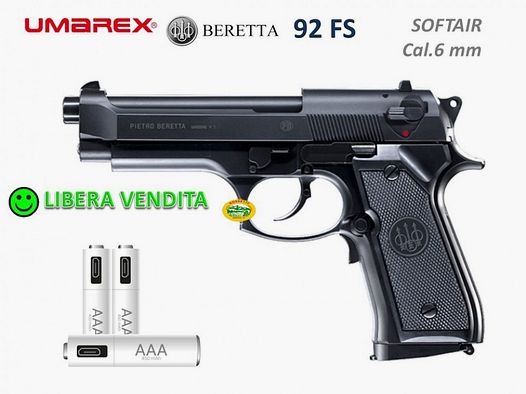 UMAREX electric Softair pistol BERETTA 92fs cal. 6 mm