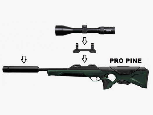 Walther RS3 Pro Pine + Steiner 2,5-10x50 + Schalldämpfer + ... / Komplettpaket