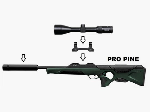 Walther RS3 Pro Pine + Steiner 3-12x56 + Tłumik + ... / Pakiet kompletny