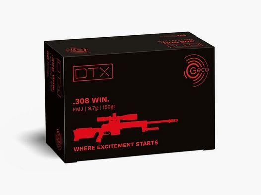 GECO .308 Win. DTX 9,7g/150gr - 50 Patronen