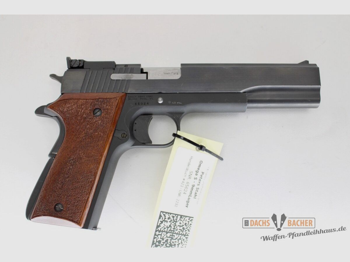 Pistole Peters Stahl Omega Match 6\" Kal. 9mm Luger