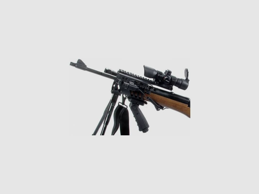 Zwarte handguard met Weaver voor Mini 14, afbeelding 3 van 4