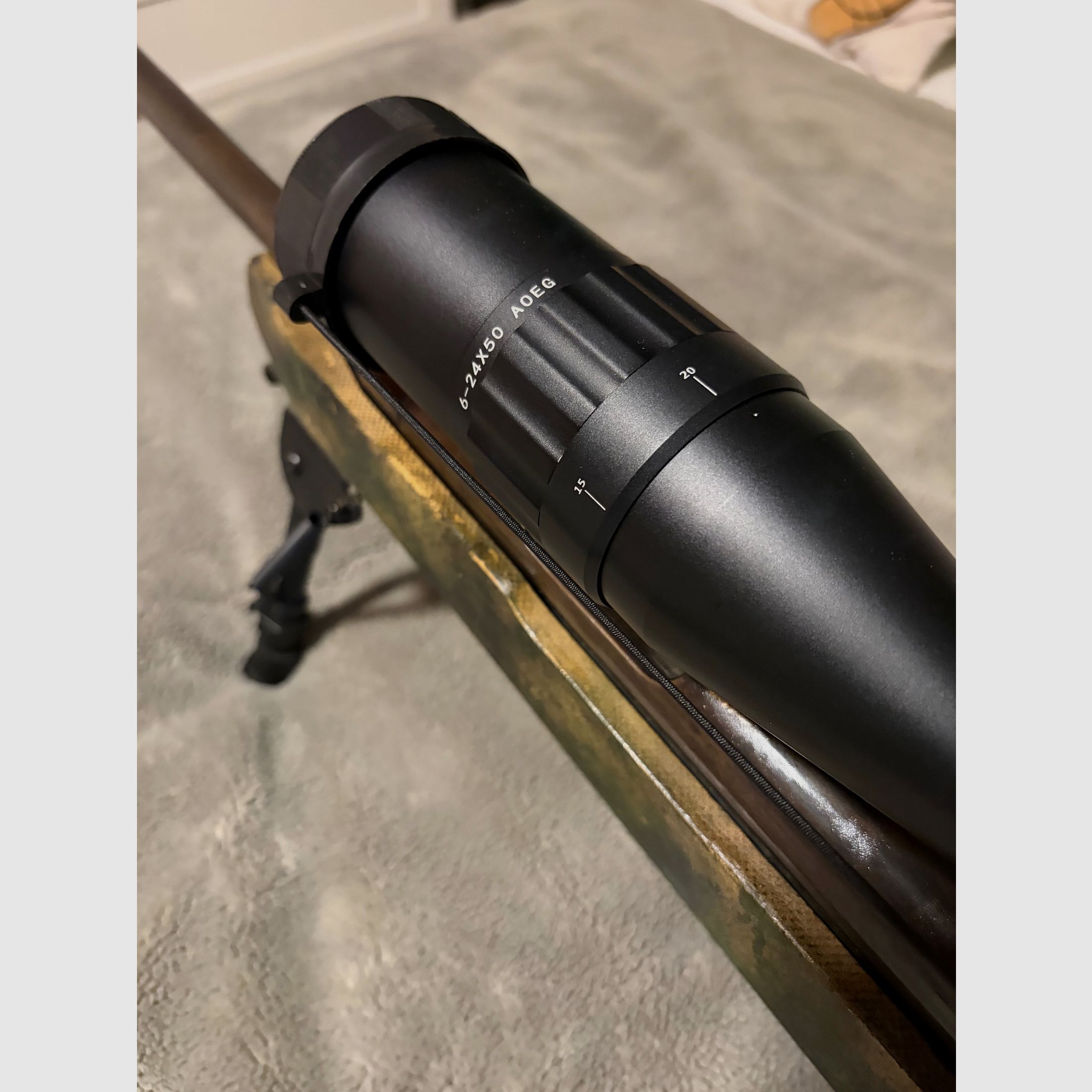 Feinwerkbau 300S 4,5mm mit Zfr 6-24x50 Leuchtabsehen Field Target Umbau Feder und Dichtung neu