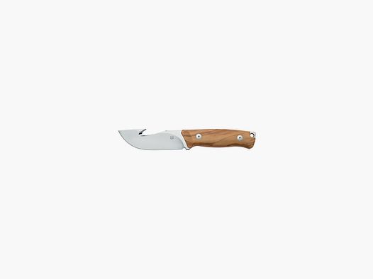 Couteau de dépeçage Fox Rifle Ejector 11,1 cm Poignée en bois d'olivier