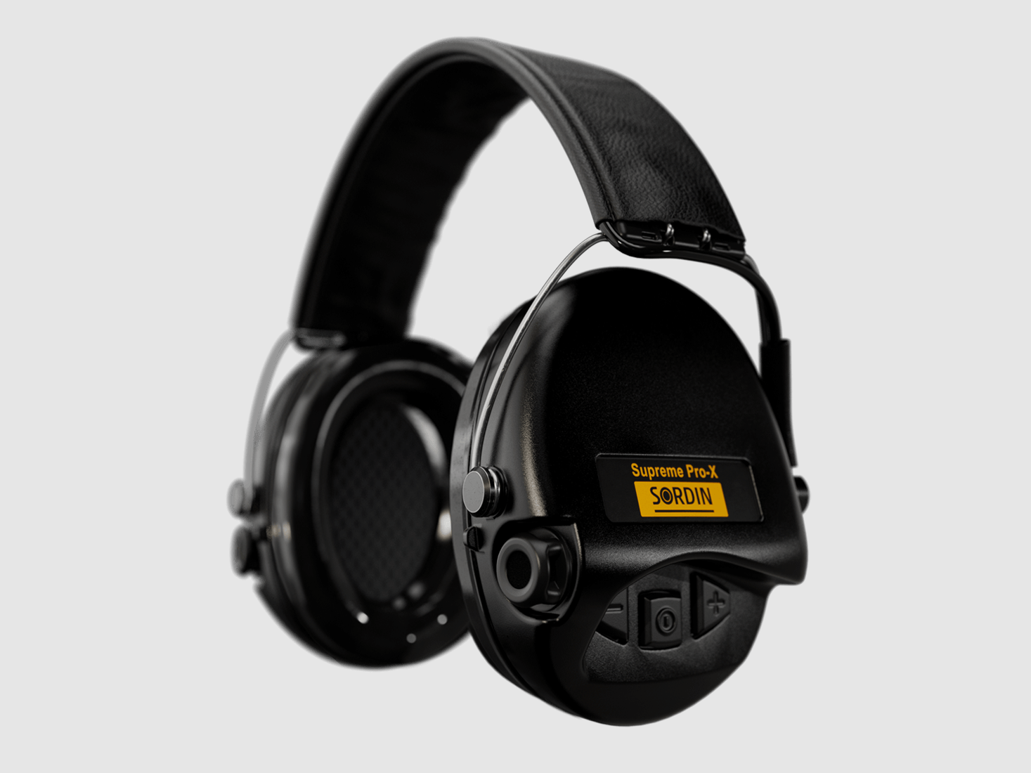 Sordin 75302-X/L-02-S Electronic Hearing Protection Supreme Black Pro X Headband