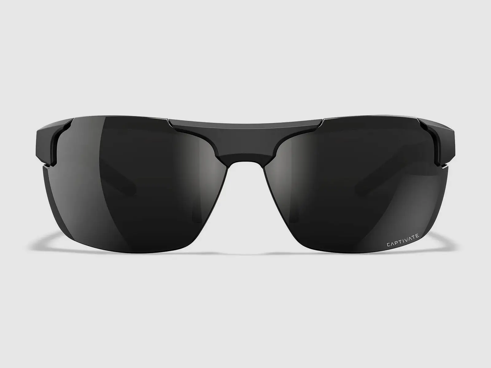 WX PRIME Lenses: CAPTIVATE™ Polarizzato specchio nero, Montatura: nero opaco, immagine 2 di 6