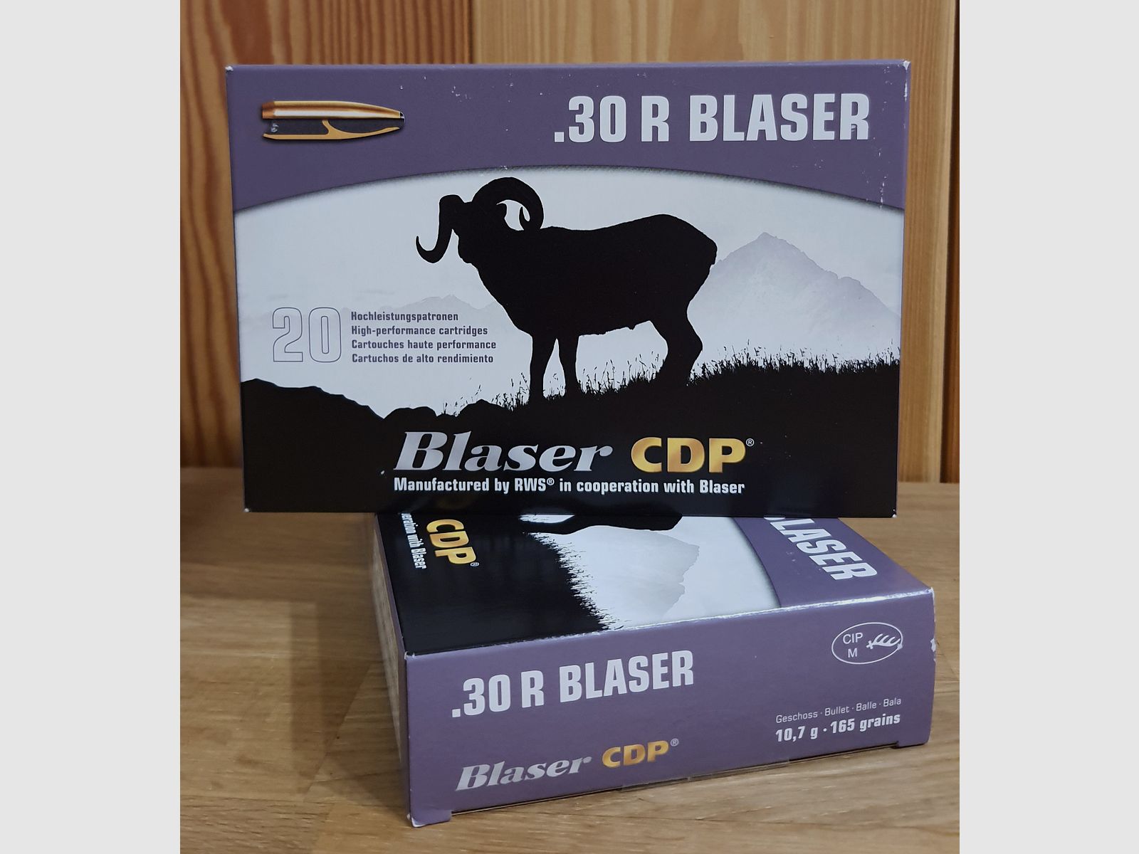 MUNITION BLASER Kal. 30 R BLASER 165 GR CDP