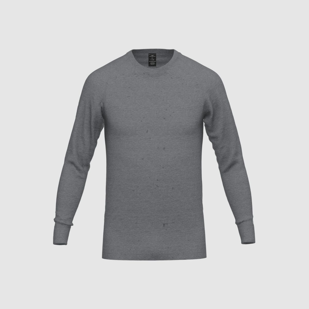 CECEBA Thermo Sport 1/1 Arm Shirt Grau Dunkel Melange