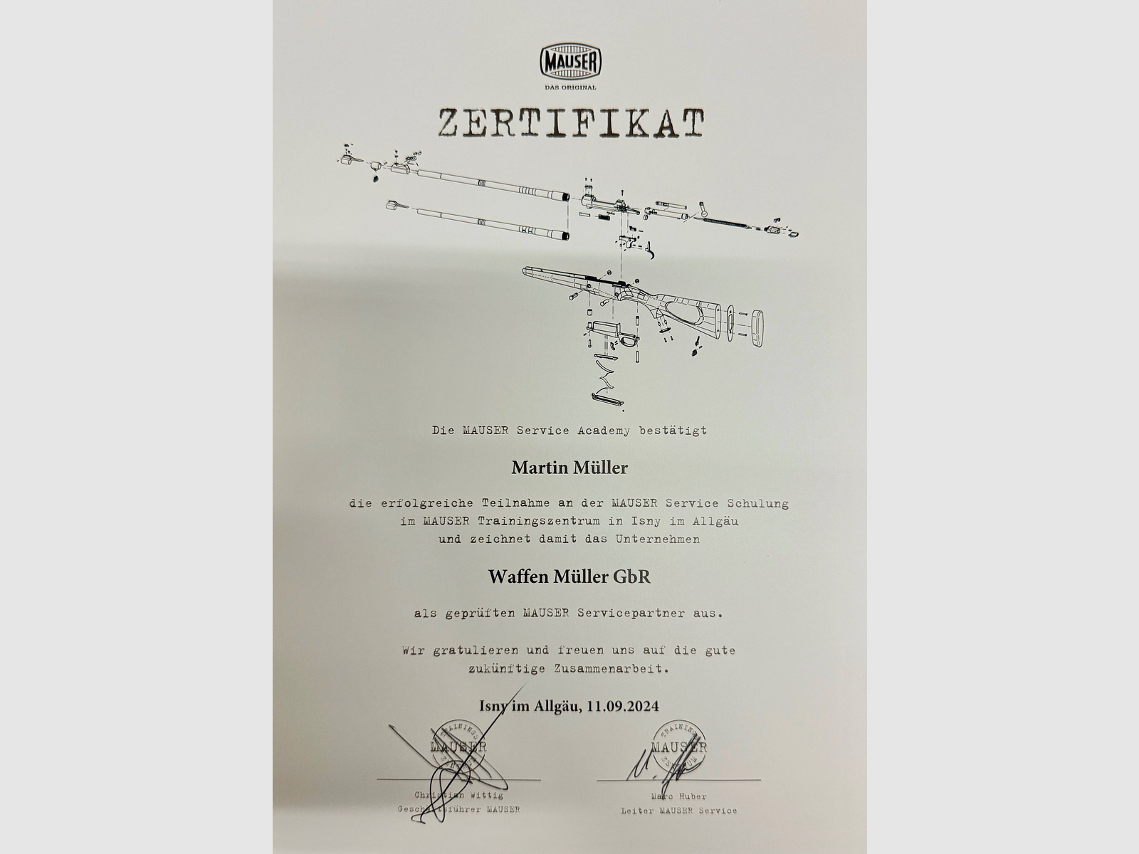 Mauser M18 Pure Max Kaliber .308 / .30-06  Gewinde M15x1 