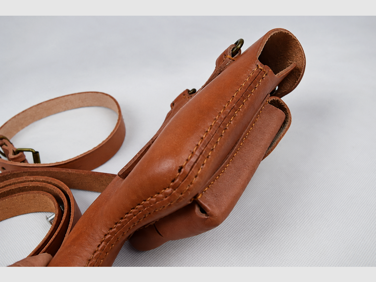 Mauser C96 Broomhandle Schnellfeuer M712 repro étui en cuir, image 2 sur 2