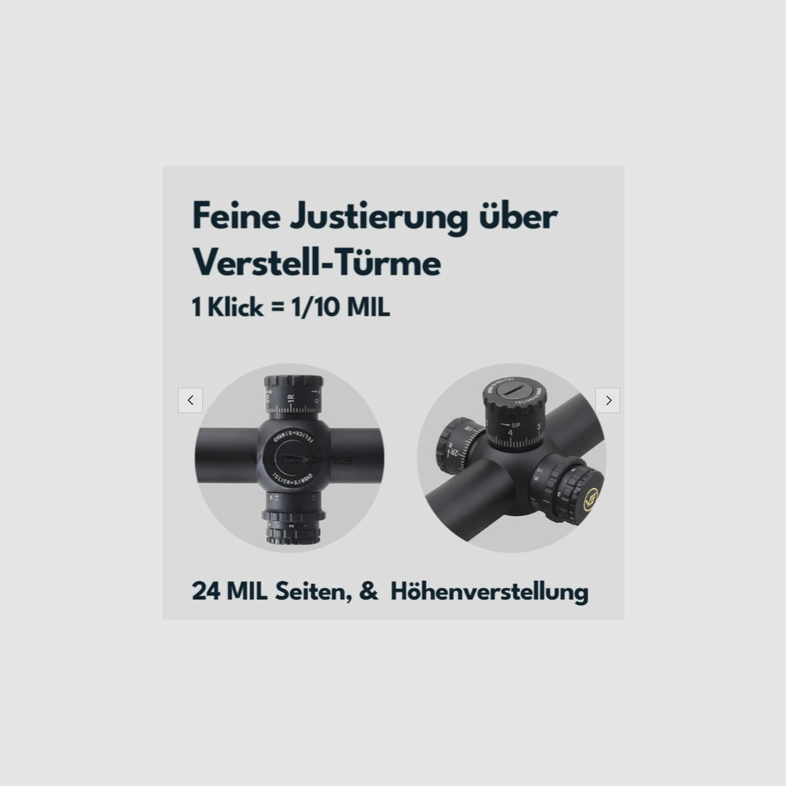 Vector Optics SCOL-45 Taurus Zielfernrohr 4-16x44SFP HD - Montage für 21mm Picatinny/Weaver