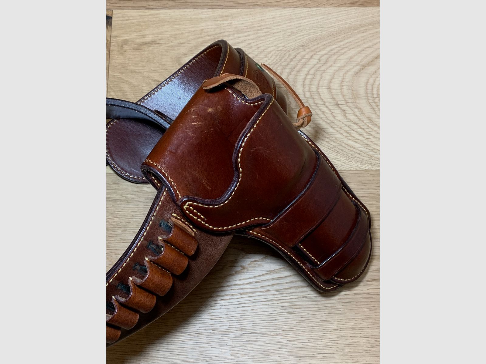 Galco Trail Boss Westerngürtel Holster Colt SAA, Ruger Vaquero, OHNE Revolver, OHNE Patronen 