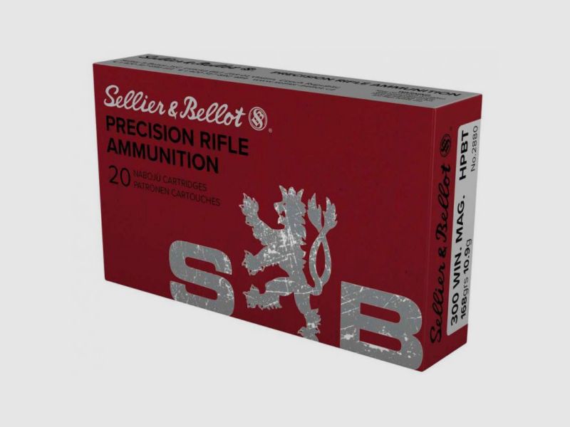 SELLIER & BELLOT .300WIN.MAG. HPBT - 168GRS. - 20 STÜCK
