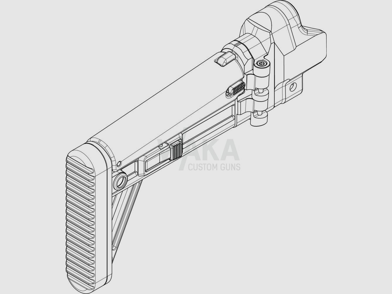 B&T MBT Schaft zu HK MP5/SP5, Längen-, Höhenverstellbar und klappbar