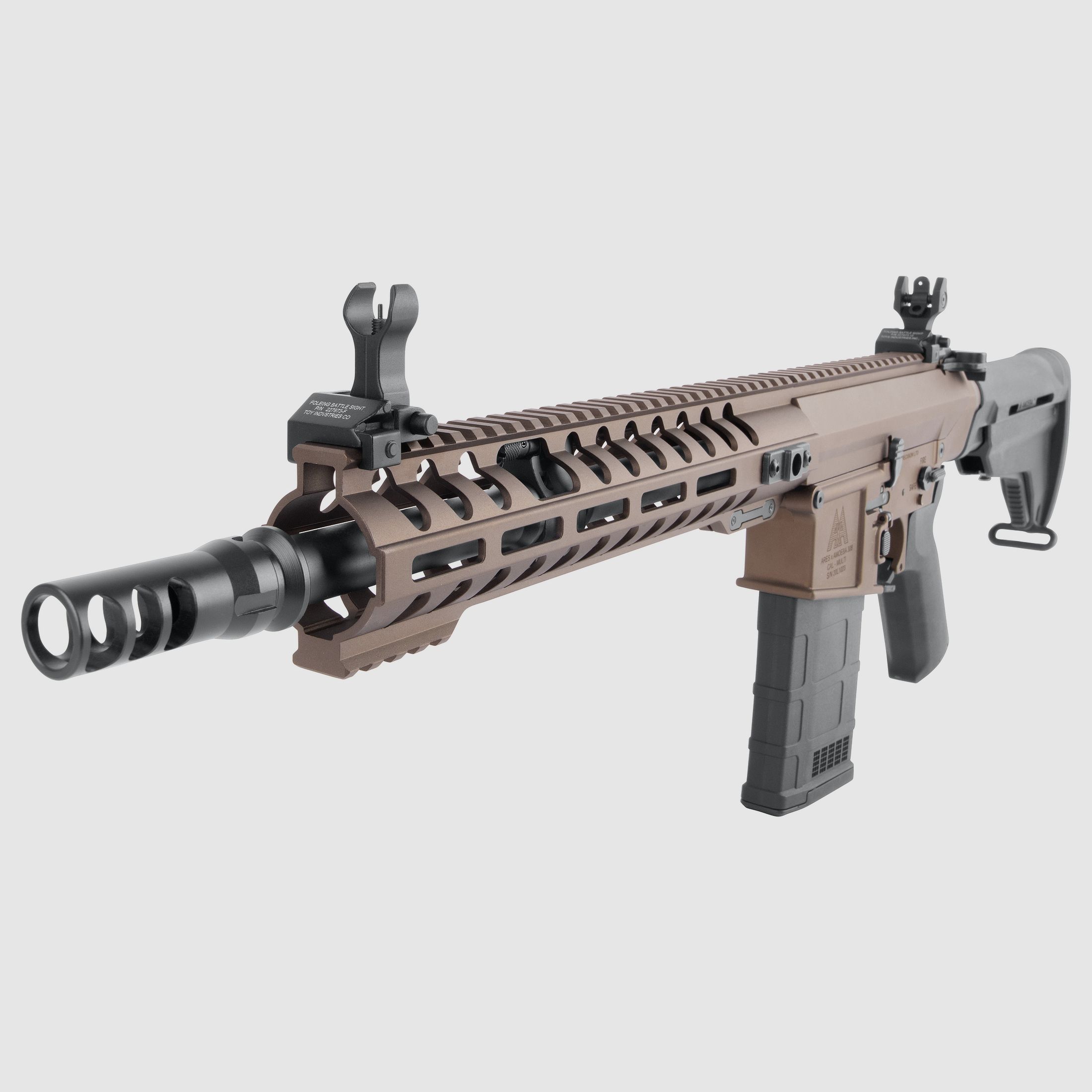 Ares AR-308M Brons 6mm - Airsoft S-AEG, afbeelding 9 van 12