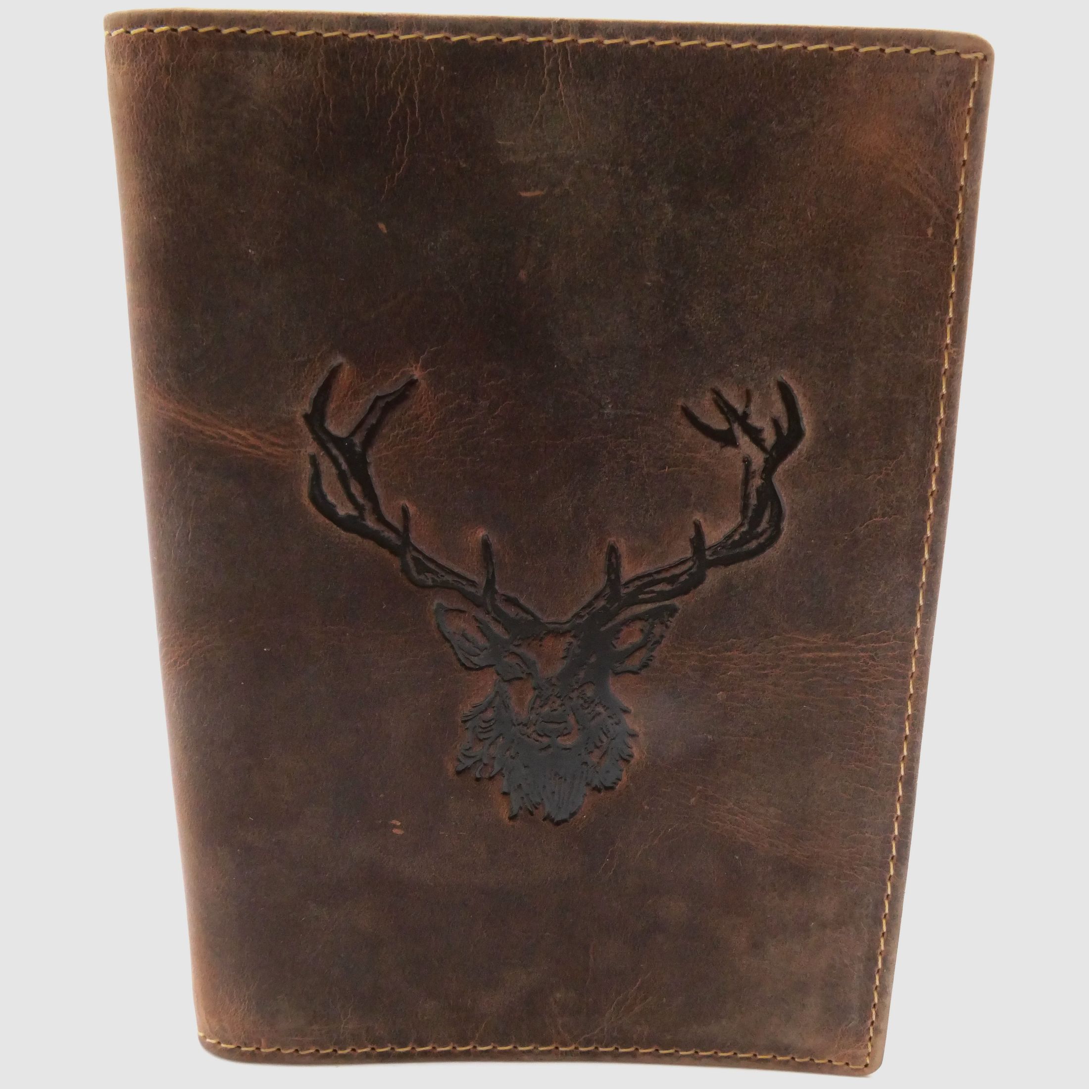 Greenburry 328B-RS-25 Vintage Ausweismappe Royal Stag 6 Sichtfenster braun Hirsch