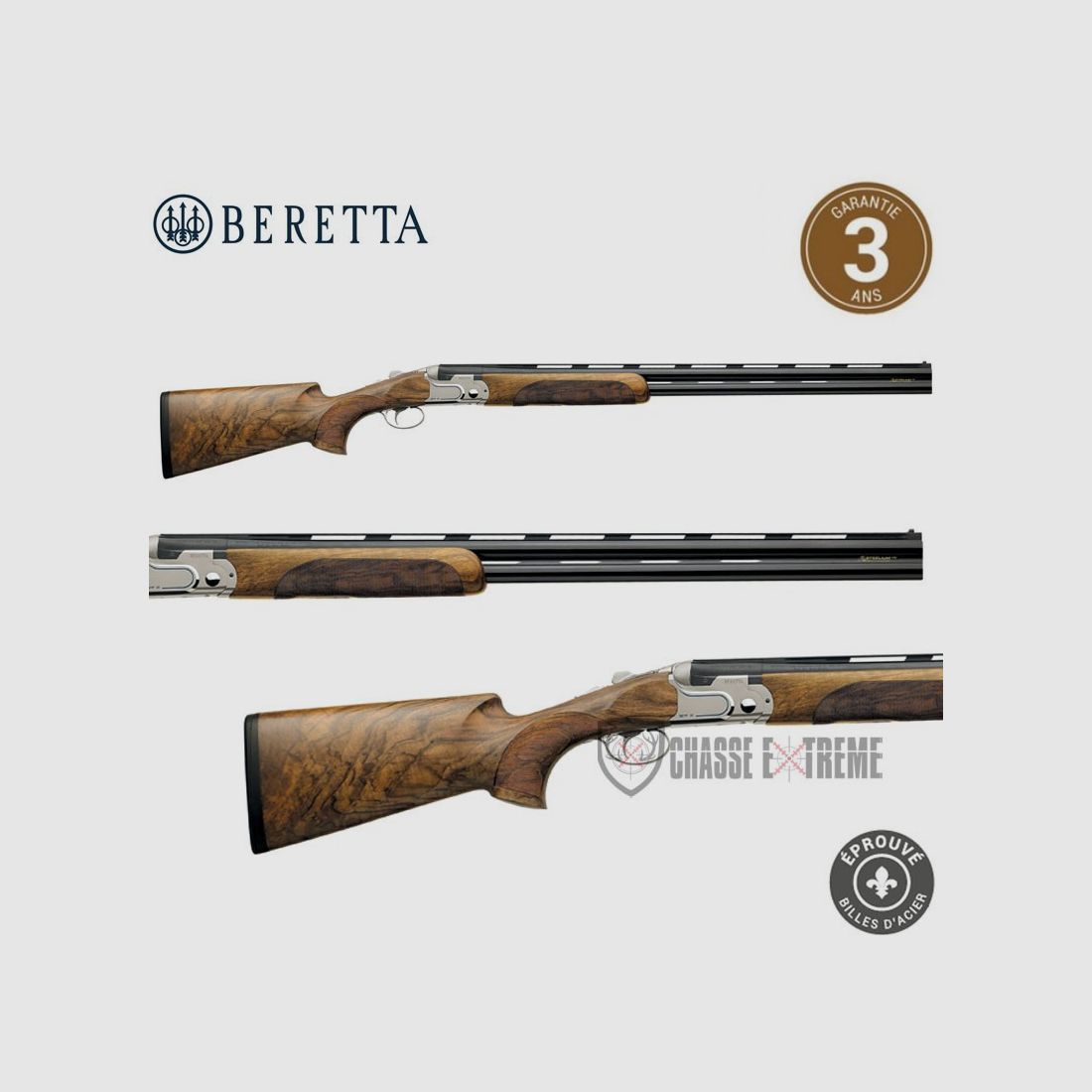 Flinte BERETTA Dt11 Trap Schaft Holz Kal. 12/70, Bild 1 von 2