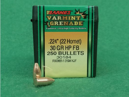 BARNES Varmint Genade Kaliber .22 (.224) - 55 Grain