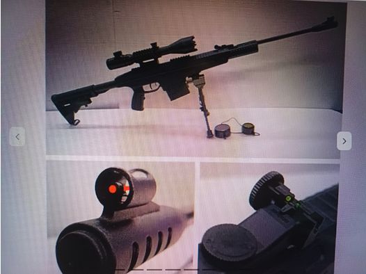 AIR RIFLE __ Home Defense __ Air Rifle + Scope C4-16x50 + Bipod __ LIKE NEW __ Cal. 4.5mm(.177)
