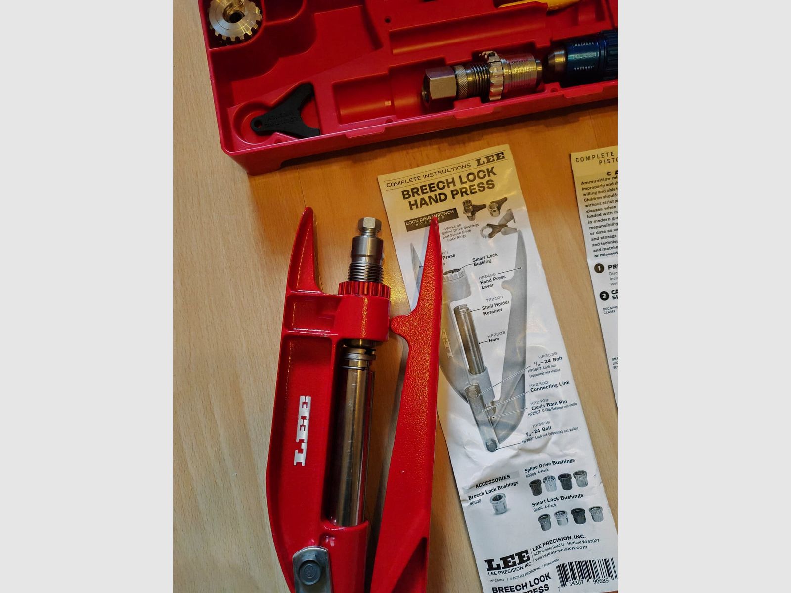 Lee Precision 9 mm Luger reloading set with Breech Lock hand press | NEW | Currently not available!