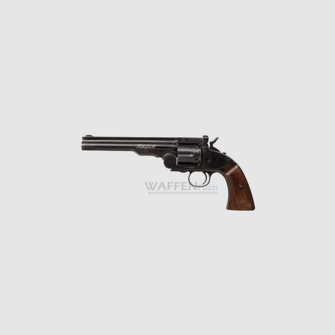 Schofield CO2 Revolver 6 Zoll Aging Black Kaliber 4,5mm Diabolo