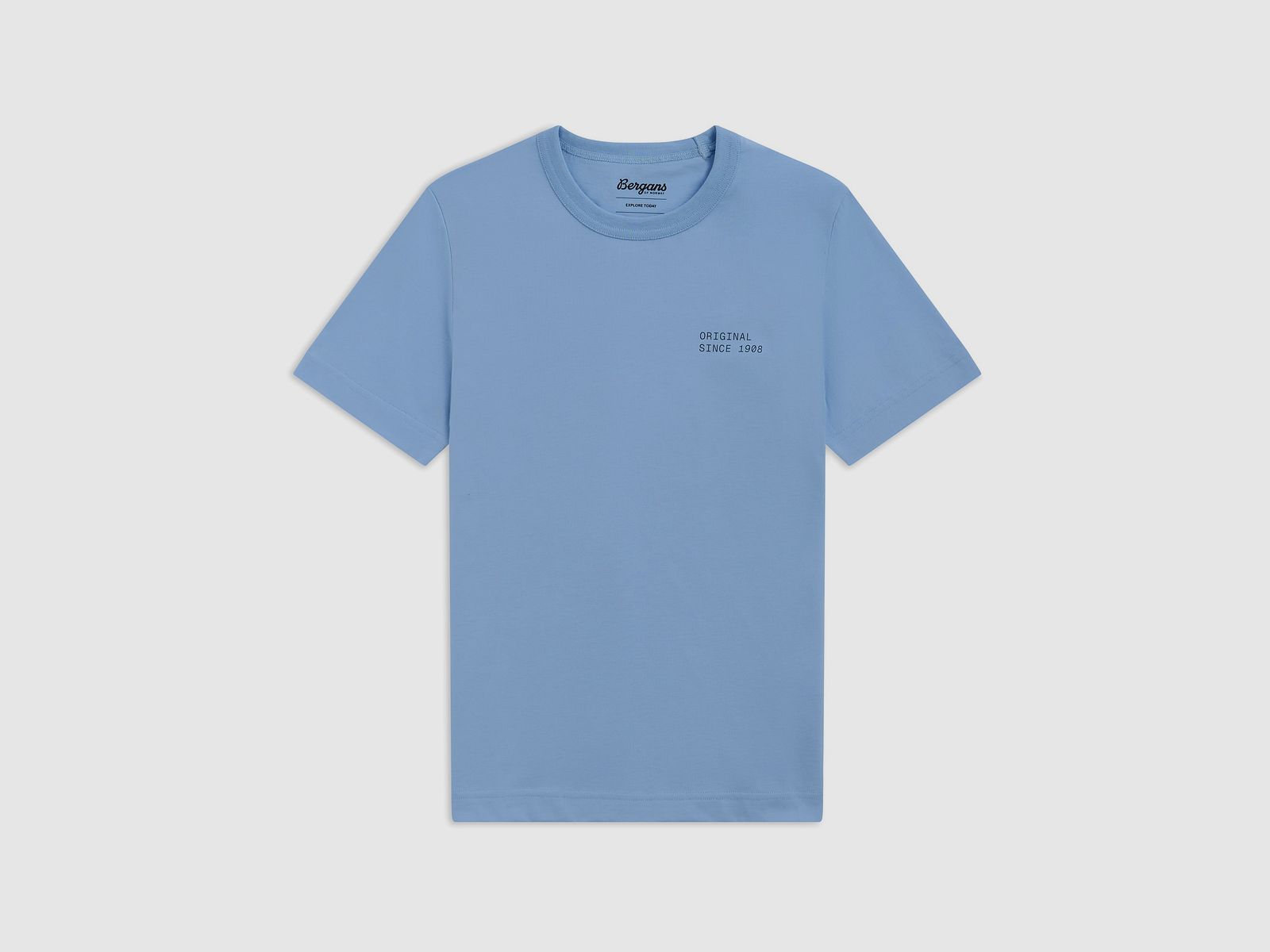 Bergans Original Cotton T-Shirt Damen Cool Blue XS