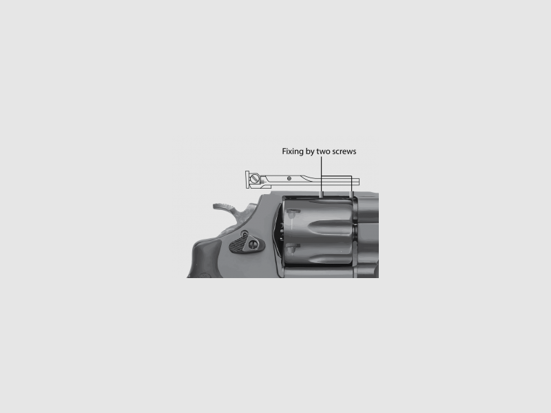 Verstellbare Visierung und Korn LPA TXT mit Faseroptik für Revolver Smith&Wesson 629/686/586/627/66/67/696/17/19/657/610/625/29/27 Kal. 50, Bild 4 von 4